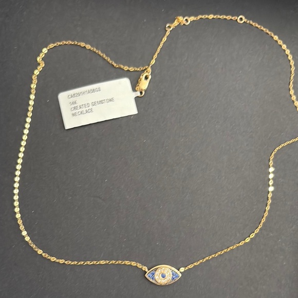 Gold Evil Eye Necklace